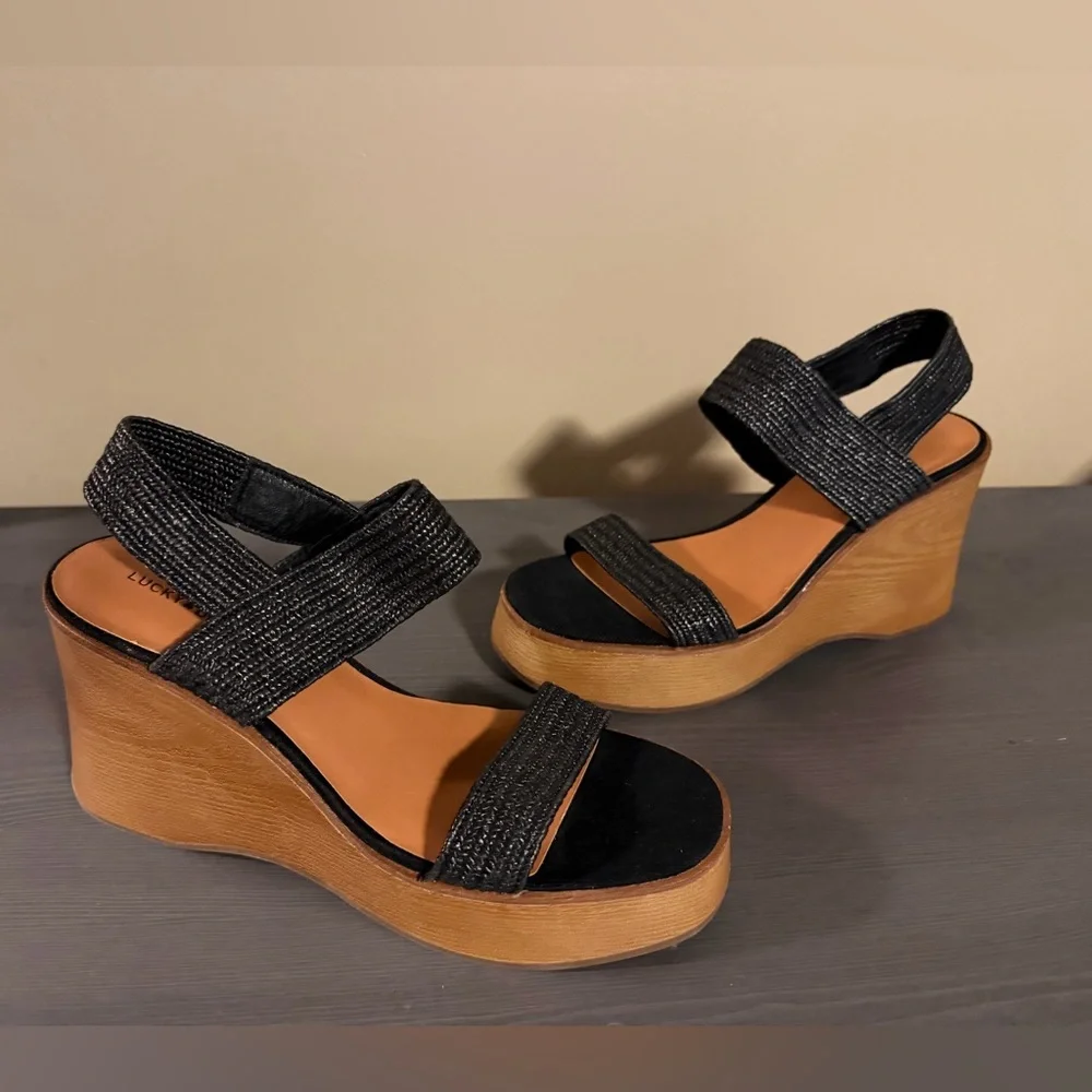 Lucky Brand Delukah Platform Sandals NEW